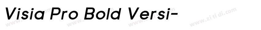 Visia Pro Bold Versi字体转换